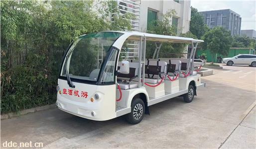  利凯士得不带门14座电动观光车 景区观光车